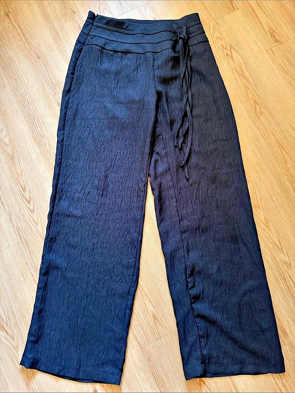 SHEIN Wide Leg Pants in Black Size Small